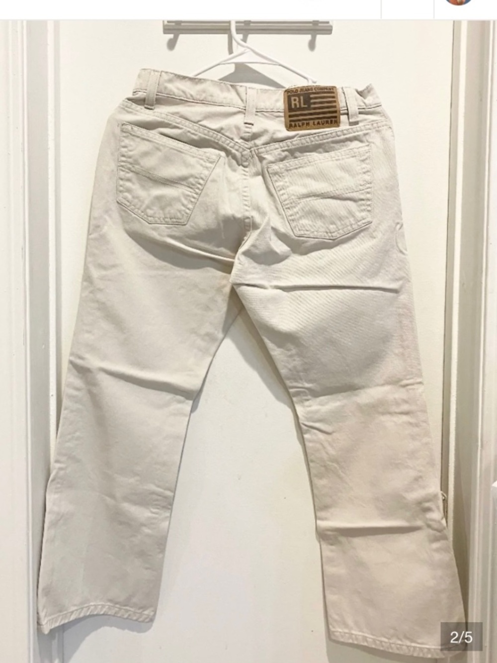 • Vintage Polo Jeans Co. Ralph Lauren Beige Bootcut Denim Pants